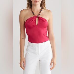 Beaded strap,lobster clasp
91% polyester, 9% spandex
Machine wash, tumble dry